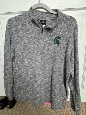 Colosseum Gray MSU MICHIGAN STATE UNIVERSITY SPARTANS PULLOVER